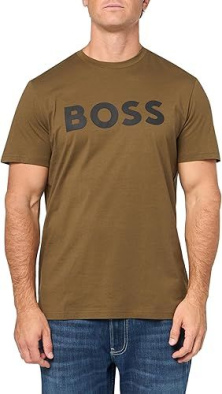 BOSS Men's Bold Logo Short-Sleeve Jersey T-Shirt